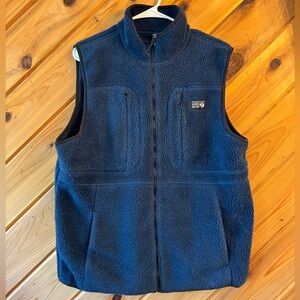 Mountain Hardwear Men's Blue Sherpa Fleece Vest